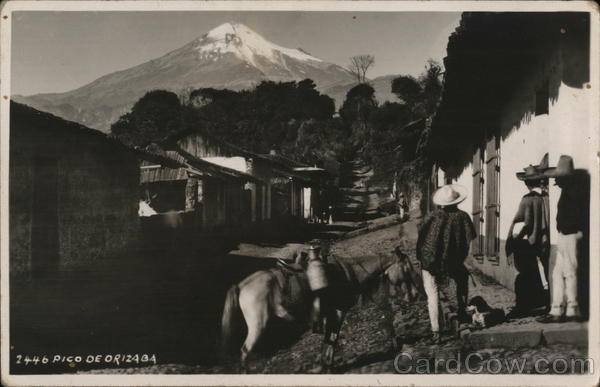 View of Pico de Orizaba From Town Mexico