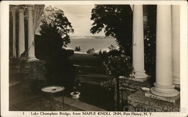 Lake Champlain Bridge, from Maple Knoll Inn Port Henry New York