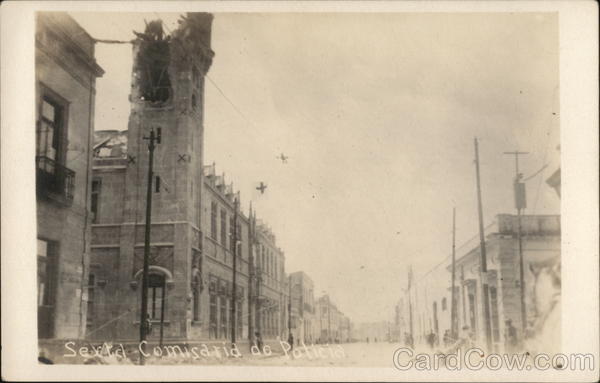 Destroyed Building, Meixcan Revolution Mexico