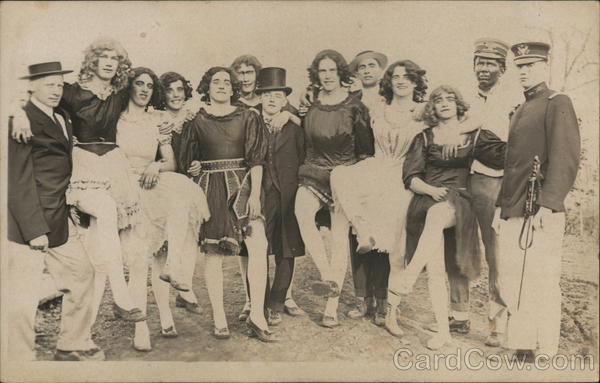 Male University Students Dressed in Drag, Theater Columbia Missouri