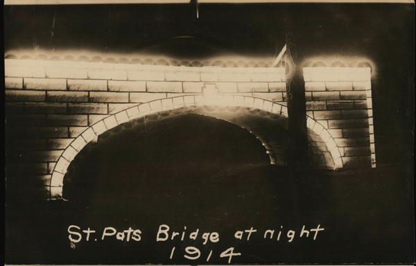 St. Pats Bridge at Night, University of Missouri Columbia