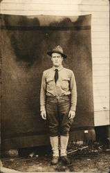 Elmer Aimes World War I Uniform Postcard Postcard Postcard