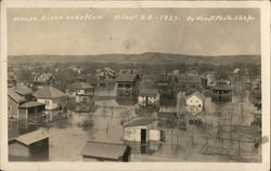 Mouse River Overflow, Flooding Postcard