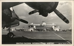 View of Seattle-Tacoma International Airport From Runway SeaTac, WA Postcard Postcard Postcard