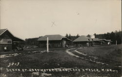 Scene at Headwater's Inn Postcard