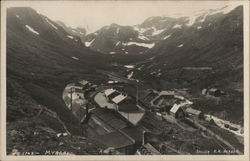 Bird's Eye View of Myrdal Station Postcard