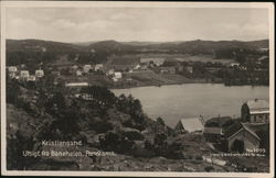 Ulsigt Fra Baneheien Panorama Kristiansand, Norway Postcard Postcard Postcard