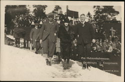 Fra Holmenkolrennene, Dronningen og Kronprinsen Postcard