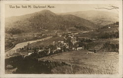 View From Bald Mountain Charlemont, MA Postcard Postcard Postcard