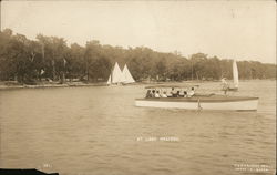 Boating On Lake Melissa Detroit Lakes, MN Postcard Postcard Postcard