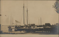 Waterfront, Greenwich Piers Postcard