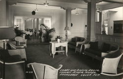 Lobby and Dining Room, Indian River Hotel Rockledge Postcard