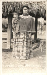 Mrs. John Poold and Baby Postcard