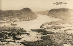 Aerial View, Lake Willoughby Westmore, VT Postcard Postcard Postcard