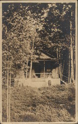 Cabin in the Woods Miles Pond, VT Postcard Postcard Postcard