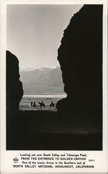 Looking Out Over Death Valley and Telescope Peak From the Golden Canyon Entrance Postcard