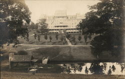 Large Hotel, Candy shop Postcard