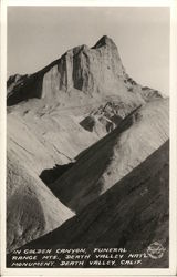 Golden Canyon, Funeral Mountains Death Valley National Monument, CA Death Valley National Park Postcard Postcard Postcard