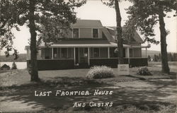 Last Frontier House and Cabins Pittsburg, NH Postcard Postcard Postcard