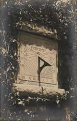 Sundial, Santa Barbara Mission Postcard
