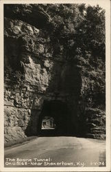 The Boone Tunnel on US 67 Shakertown, KY Postcard Postcard Postcard