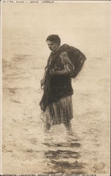 "In the Surf" by Jozef Israëls Postcard