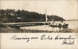 Rowing on Lake Hamlin Rowing on Lake Hamlin