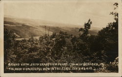 Grand View from Grand View Point Bedford, PA Postcard Postcard Postcard