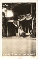 Post Office, Winding Stairs Weaverville, CA Postcard Postcard Postcard