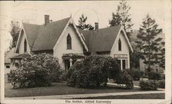 The Gothic, Alfred University New York Postcard Postcard Postcard