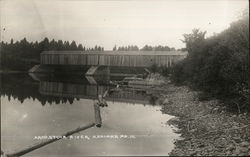 Arodstook River Ashland, ME Postcard Postcard Postcard