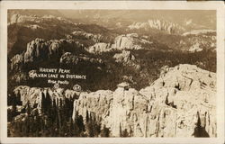 Harney Peak, Sylvan Lake in Distance Keystone, SD Postcard Postcard Postcard