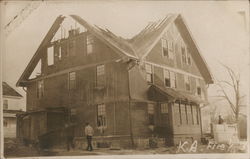 Kappa Alpha House Fire, University of Missouri Columbia, MO Postcard Postcard Postcard