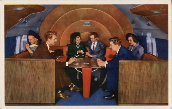 Sky Lounge in DC-6 Deltaliner Aircraft