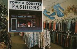 Town & Country Fashions Postcard