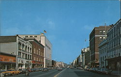 Main Street in Pittsfield, Massachusetts Postcard