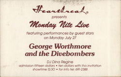 Heartbreak Presents Monday Nite Live New York City, NY Postcard Postcard Postcard