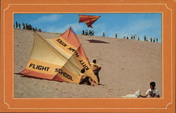 Jockey's Ridge - Hang Gliding, Outer Banks Postcard