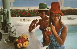 Hotel Villa Vera and Racquet Club - Poolside Bar Acapulco, Mexico Postcard Postcard Postcard