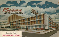Eastbourne Motel and Hotel Postcard