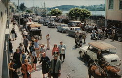 Boat Day, Front Street Postcard
