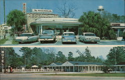 Magnolia Restaurant and Motel Postcard