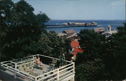 Outlook from the Lookout of the Gifford House Postcard