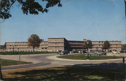Residence Hall X, Purdue University Postcard
