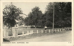 Community Park Nappanee, IN Postcard Postcard Postcard