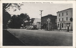 Castleton Business Section Postcard