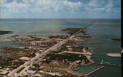 Airview of Marathon Florida Postcard Postcard 