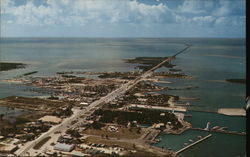 Airview of Marathon Florida Postcard Postcard Postcard