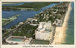 Hollywood Beach and the Atlantic Ocean Florida Postcard Postcard Postcard