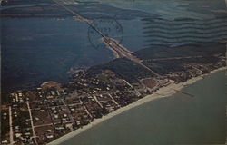 Aerial View Anna Maria Island Florida Postcard Postcard Postcard